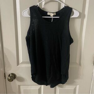 Love stitch Linen Blend Tank Top NWT Medium